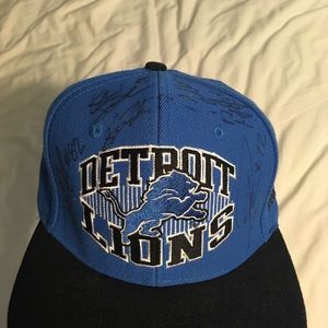 Autographed Detroit Lions Hat